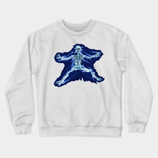 Skeleton. Lightning strike. Electric shock. Crewneck Sweatshirt